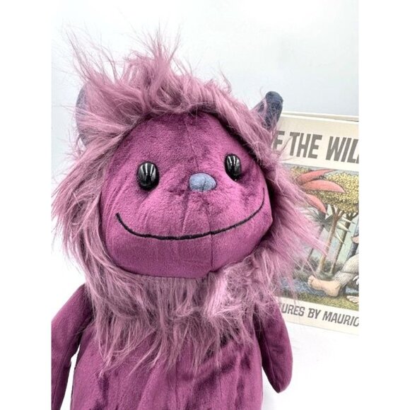 RARE NWT Where The Wild Things Are Monster Plush Purple Character & Book -- Set - Picture 2 of 9